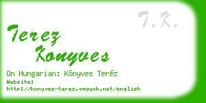 terez konyves business card